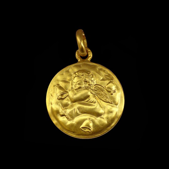 gold angel pendant