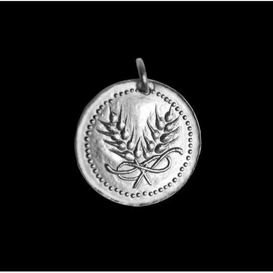 silver medal pendant 