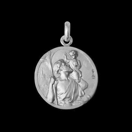 St. Christopher Baseball Medal With Chain from Hope Christian Store