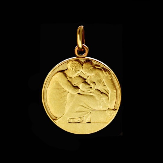 Holy family medallion