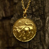 Taurus medallion necklace