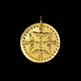 Holy Spirit medallion necklace