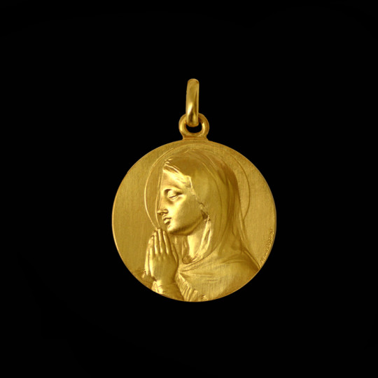 virgin medallion necklace
