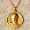 virgin mary medallion