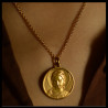 virgin medallion necklace