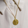 Gold medal necklace for her
