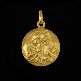 Holy family medallion