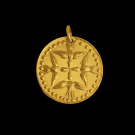 Holy Spirit medallion necklace