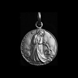 holy virgin medal necklace
