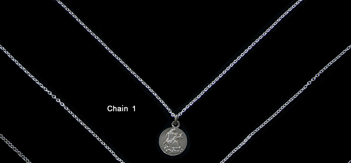 Round silver chain